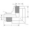 World Wide Fittings Male JIC to Female Pipe 90 Deg. Elbow F5455X04X04 - alternate 2